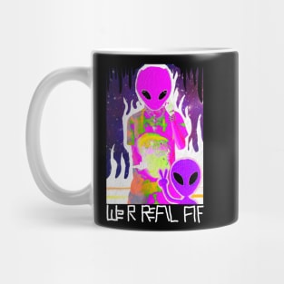 W3IRD GVNG ''WE R REAL AF'' Mug